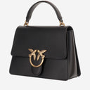 Pinko Leather Handbag With Logo