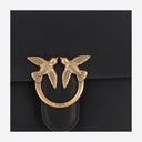 Pinko Leather Handbag With Logo