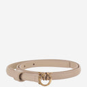 Pinko Leather Belt With Logo