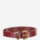 Pinko Leather Belt With Logo