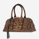Pinko Escape Horizontal Suede Bowling Bag
