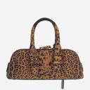 Pinko Escape Horizontal Suede Bowling Bag