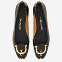 Salvatore Ferragamo Leather Hook Flats