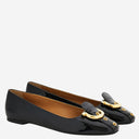 Salvatore Ferragamo Leather Hook Flats