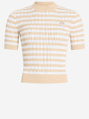 Patou Cotton Sweater With Striped Pattern