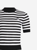 Patou Cotton Sweater With Striped Pattern