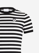 Patou Cotton T Shirt With Striped Pattern
