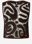 Haut en crochet géométrique Pinko