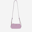 Pinko Half Moon Baguette Mini Leather Bag With Logo