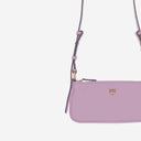 Pinko Half Moon Baguette Mini Leather Bag With Logo
