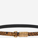 Pinko Suede Leather Belt With Logo