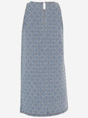 Pinko Amorino Cotton Dress With Rhinestones