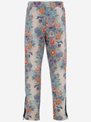 Just Cavalli Stretch Nylon Trousers With Floral Pattern