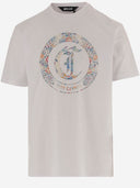 Just Cavalli Cotton T Shirt With Print