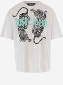 Just Cavalli Cotton T Shirt With Print