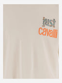 Just Cavalli Cotton T Shirt With Graphic Print