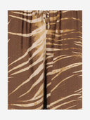 Just Cavalli Viscose Trousers With Brushstroke Print