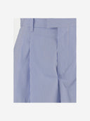 Armarium Cotton Shorts With Striped Pattern