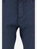Jacob Cohen Stretch Cotton And Linen Trousers