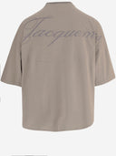 Jacquemus Cotton T Shirt With Back Logo