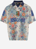 Just Cavalli Nylon T Shirt With Graphic Print