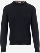 Jacob Cohen Navy Wool Blend Sweater