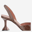 Amina Muaddi Holli Leather Slingbacks