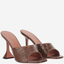 Amina Muaddi Lupita Leather Sandals