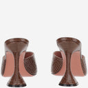 Amina Muaddi Lupita Leather Sandals