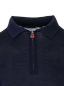 Sweter polo zapinany na zamek Kiton