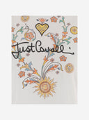 Just Cavalli Cotton T Shirt With Print