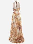 Just Cavalli Long Dress With Tropical Print