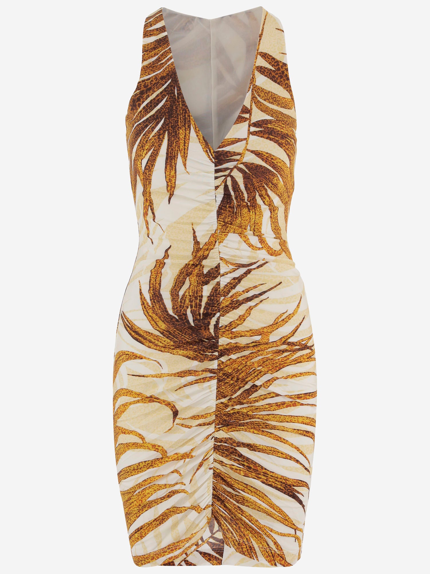 Just Cavalli Stretch-Viskosekleid mit Aufdruck