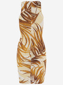Just Cavalli Stretch-Viskosekleid mit Aufdruck
