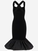 Patou Long Dress In Stretch Cotton Blend