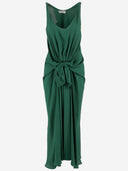 Jw Anderson Silk Dress With Central Knot