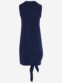 Jw Anderson Cotton Dress With Knotted Hem