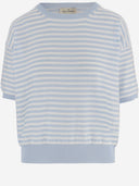 Bruno Manetti Striped Cotton Sweater