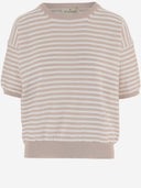 Bruno Manetti Striped Cotton Sweater