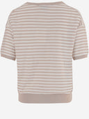 Bruno Manetti Striped Cotton Sweater