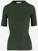 Sa Su Phi Cashmere Blend Ribbed T Shirt