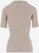 Sa Su Phi Cashmere Blend Ribbet T-shirt