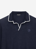 Giorgio Armani Linen And Silk Polo Shirt