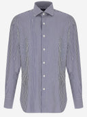 Finamore Cotton Shirt With Striped Pattern