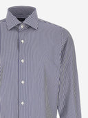 Finamore Cotton Shirt With Striped Pattern