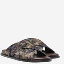 Missoni Crossed Sandals With Sequins