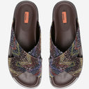 Missoni Crossed Sandals With Sequins
