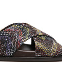Missoni Crossed Sandals With Sequins
