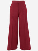 Sa Su Phi Wide Leg Cotton Blend Trousers