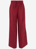 Sa Su Phi Wide Leg Cotton Blend Trousers